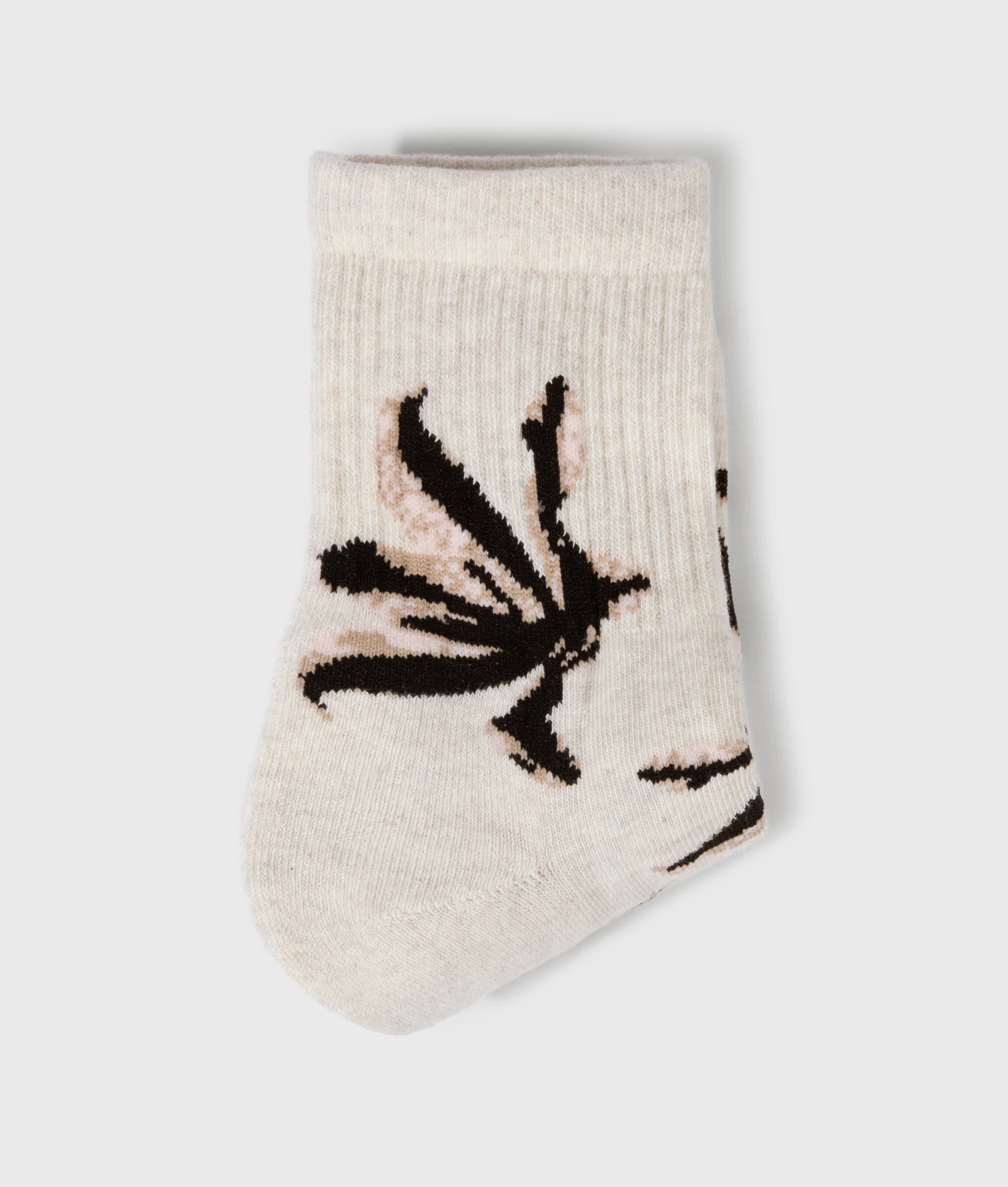 socks all-over flower | soft white melee - Image 3