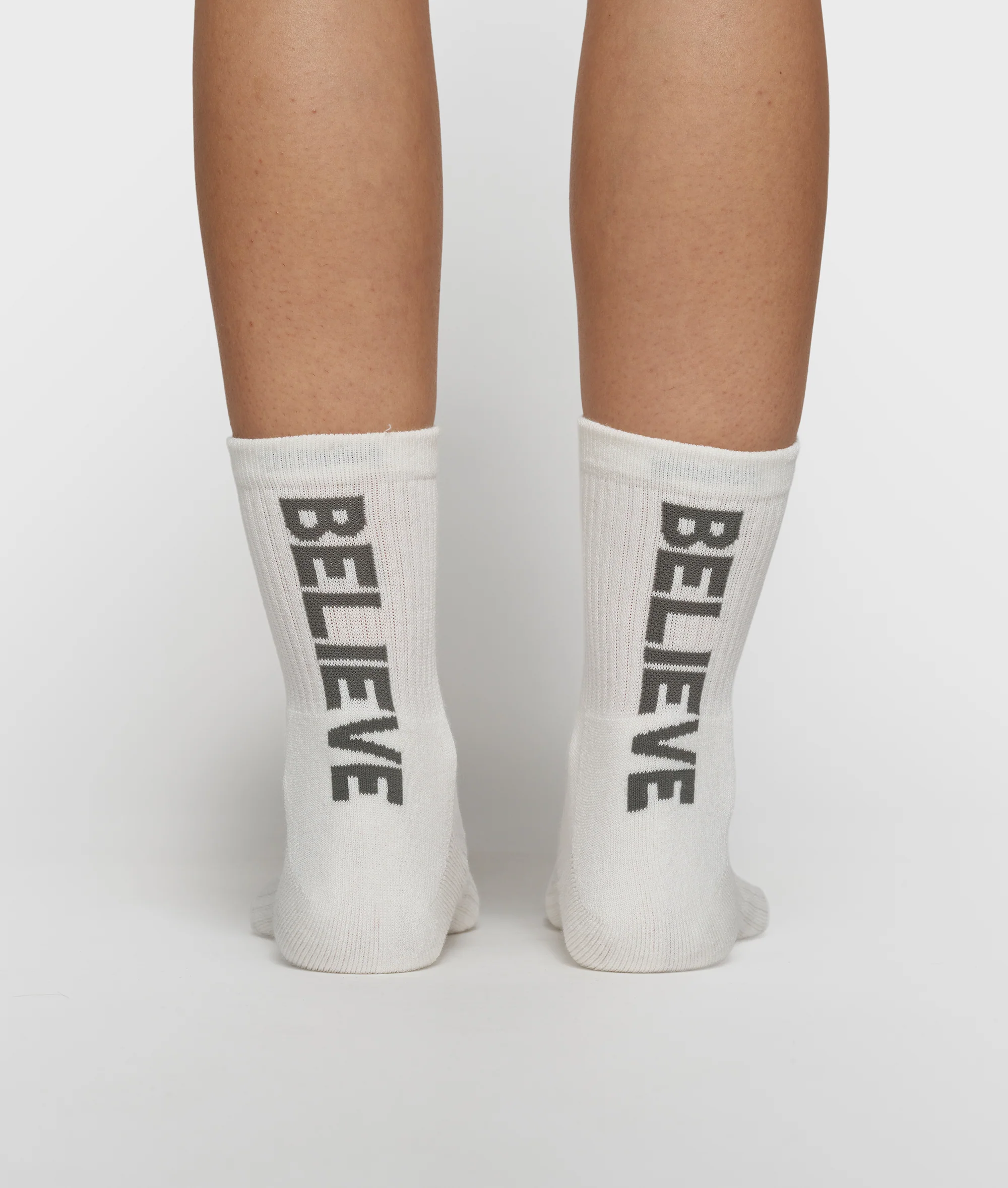 socks believe | ecru - Image 3