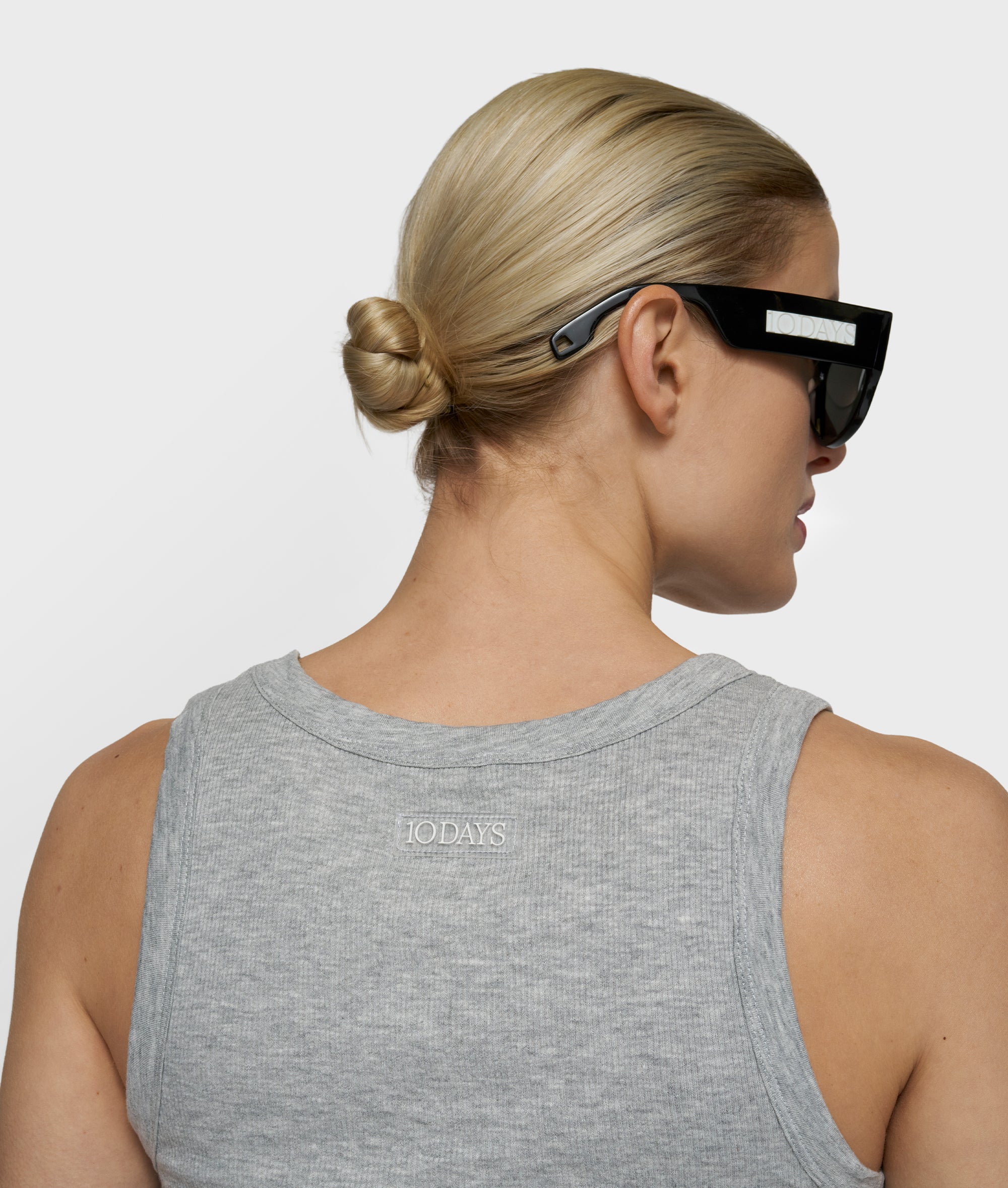 soft rib tank top | light grey melee - Image 2