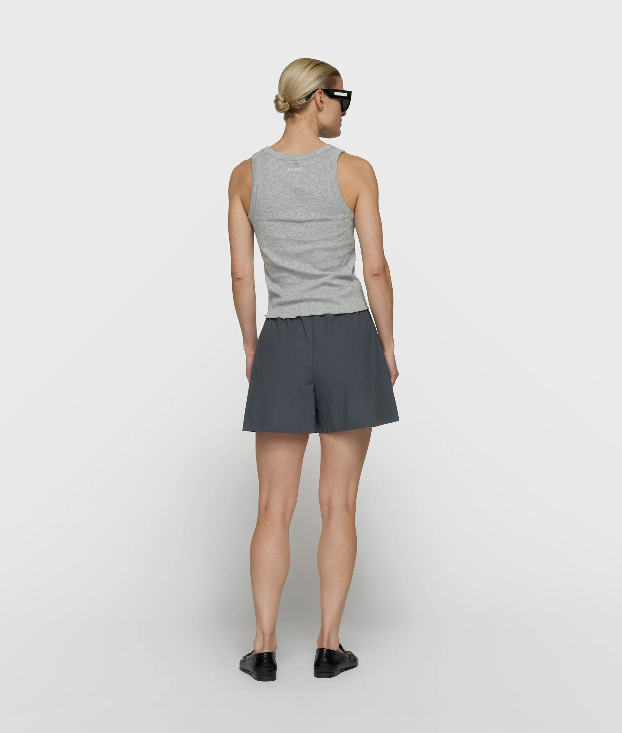 soft rib tank top | light grey melee - Image 4