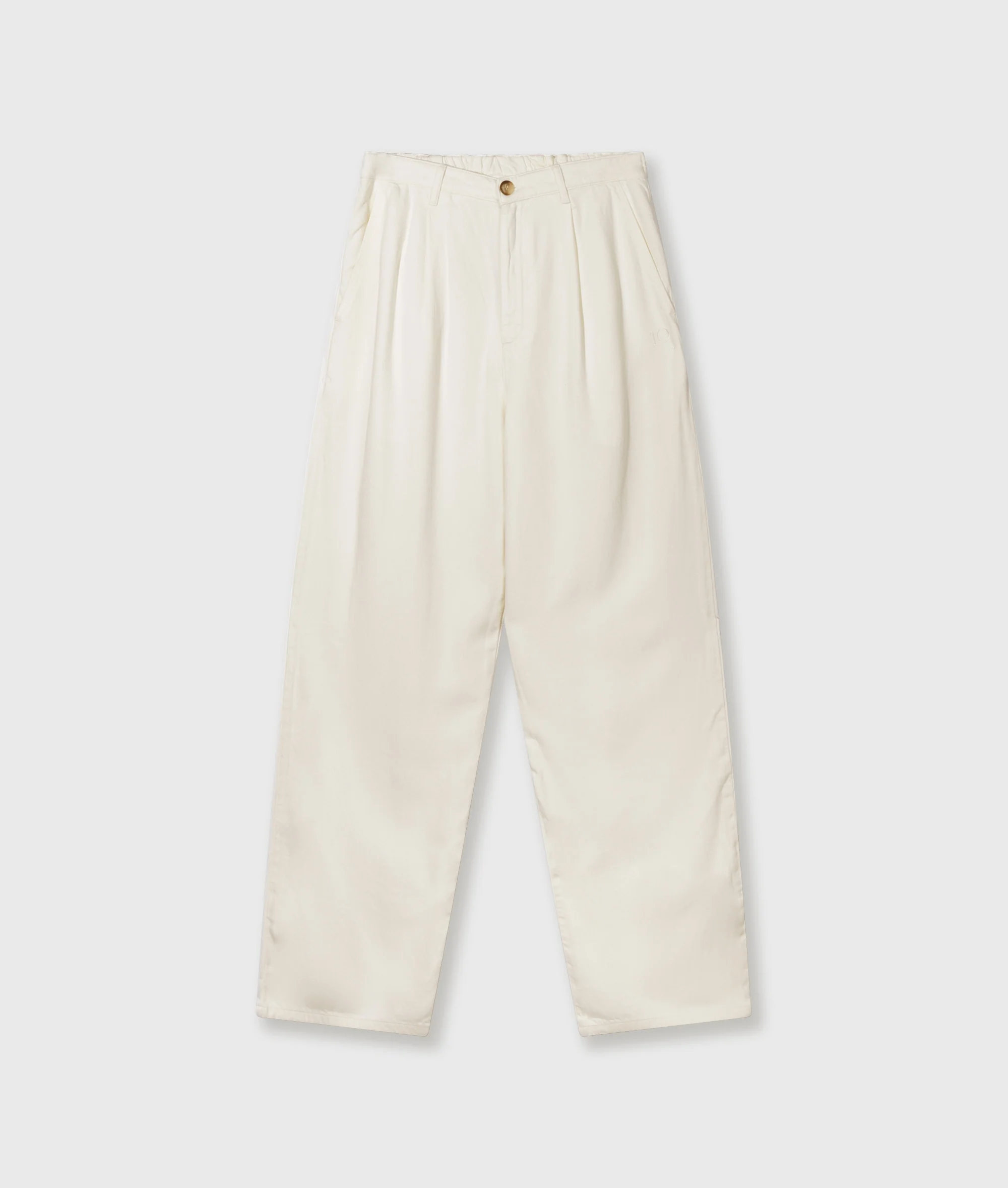soft twill pants | ecru - Image 5