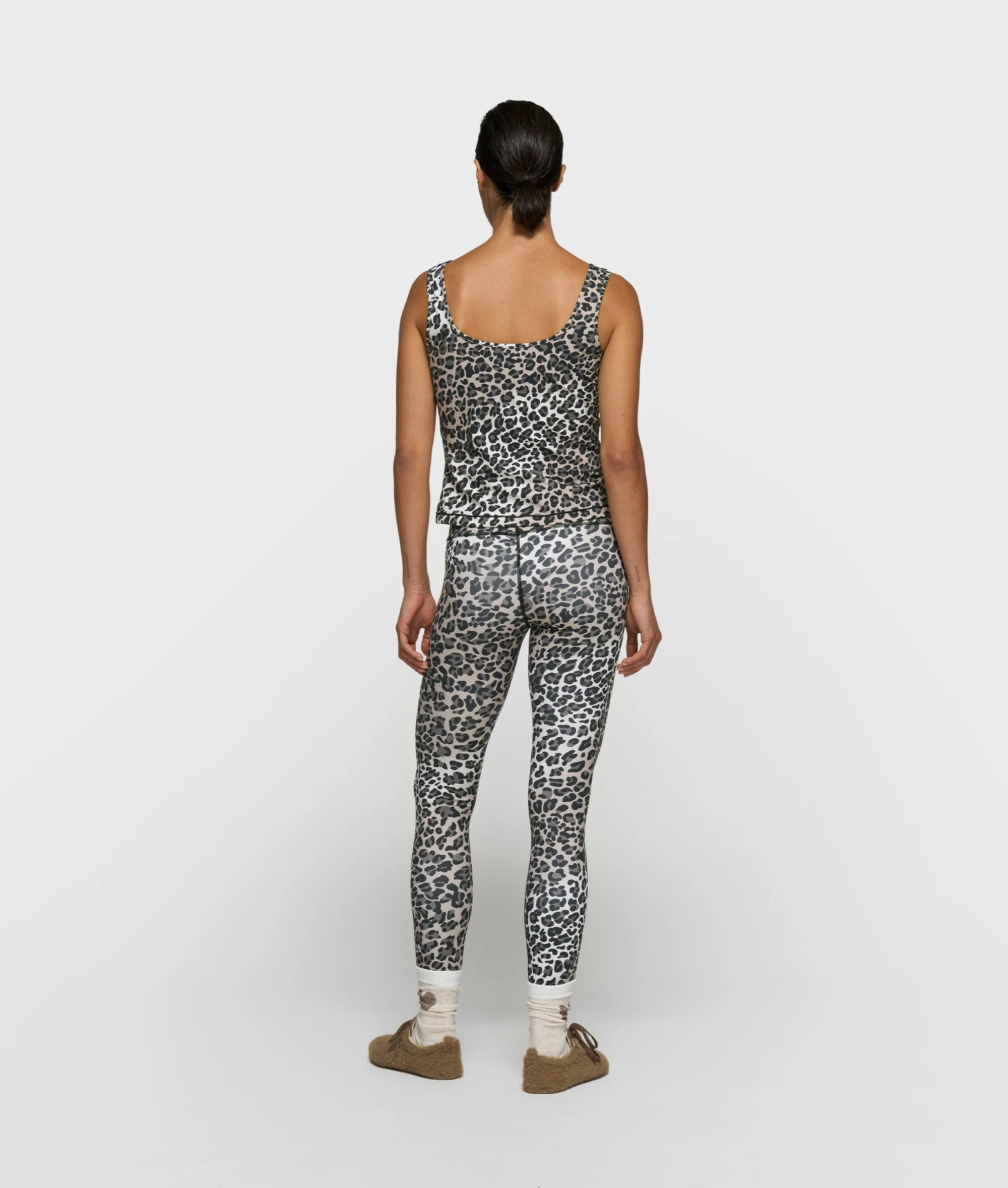 sporty leggings leopard | ecru - Image 4