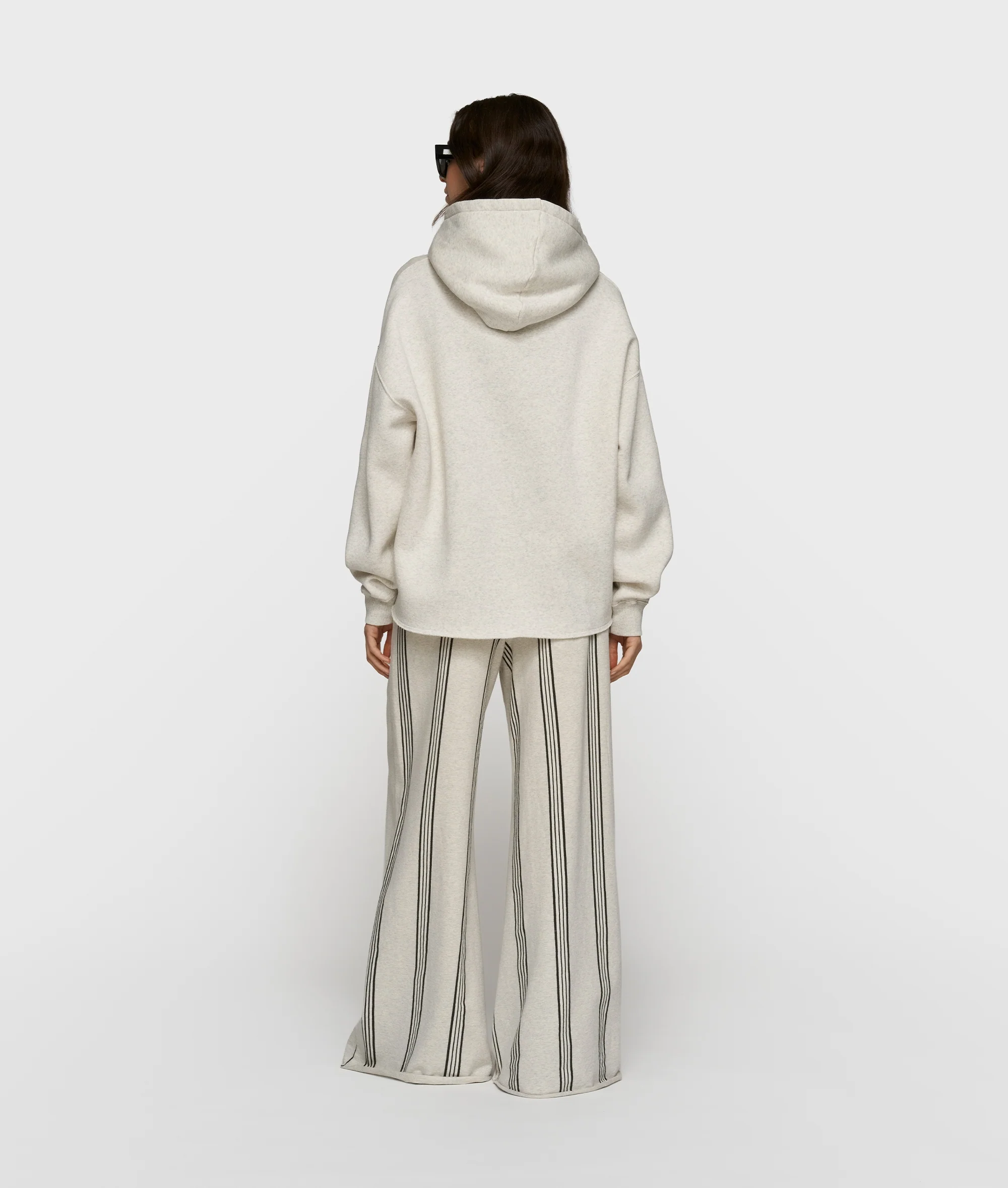 statement hoodie 10DAYS | soft white melee - Image 4