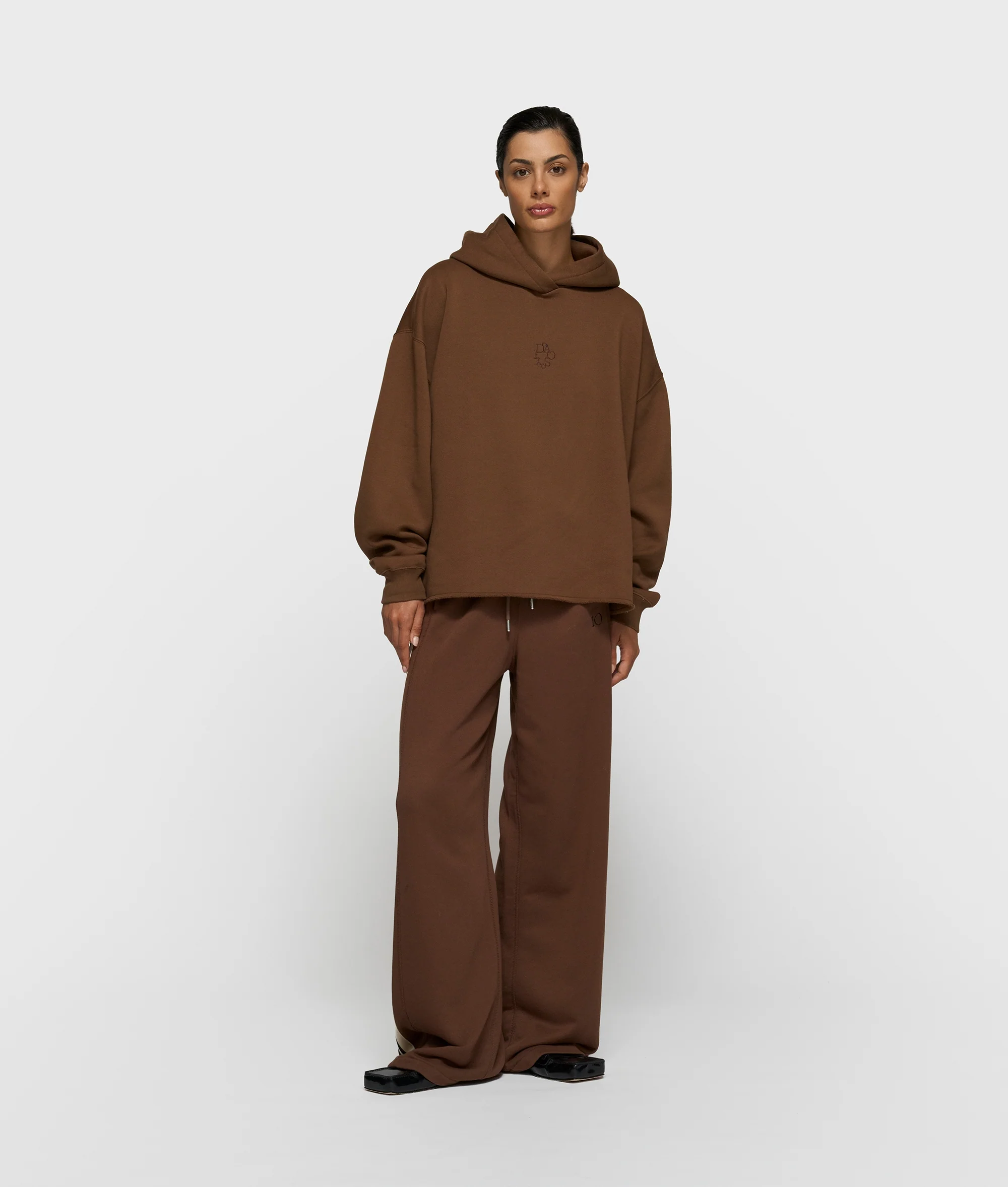 statement hoodie | dark truffle - Image 3
