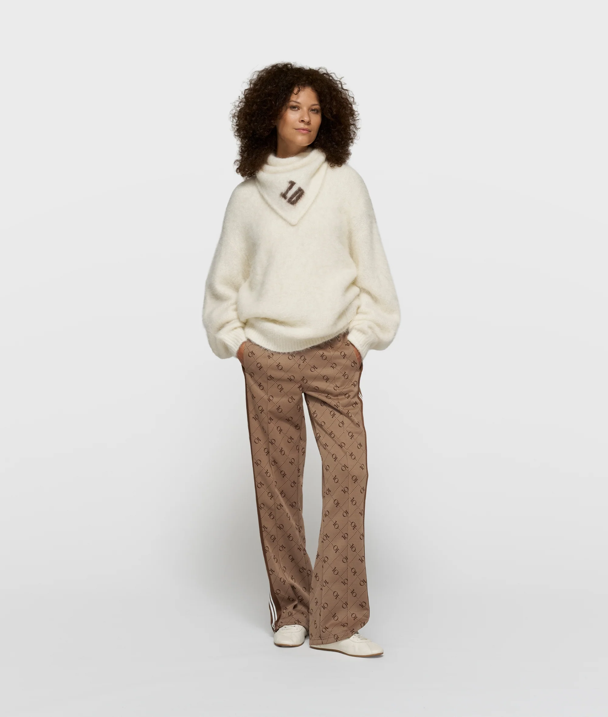 statement knit sweater | ecru - Image 3