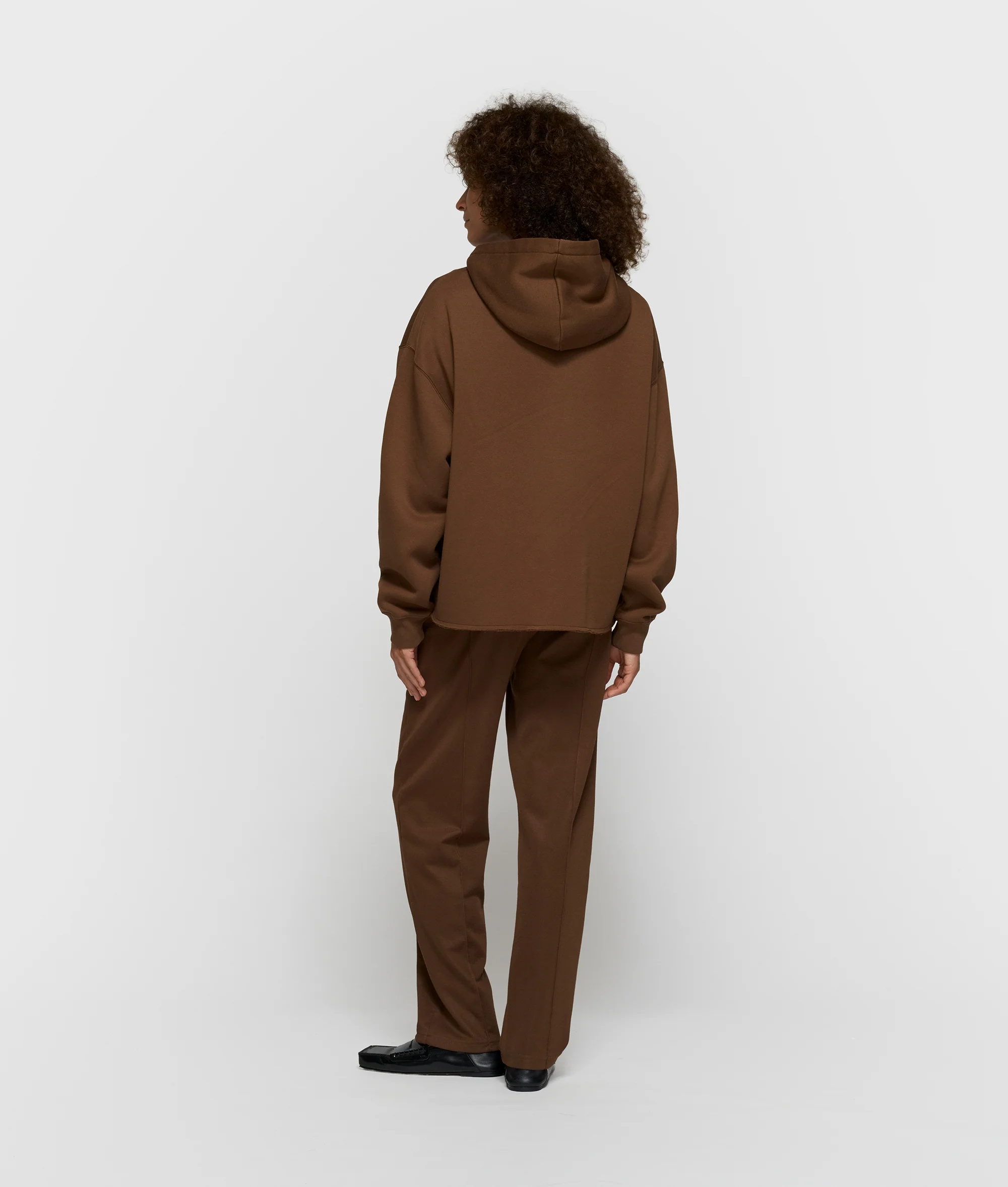 statement logo hoodie | dark truffle - Image 4