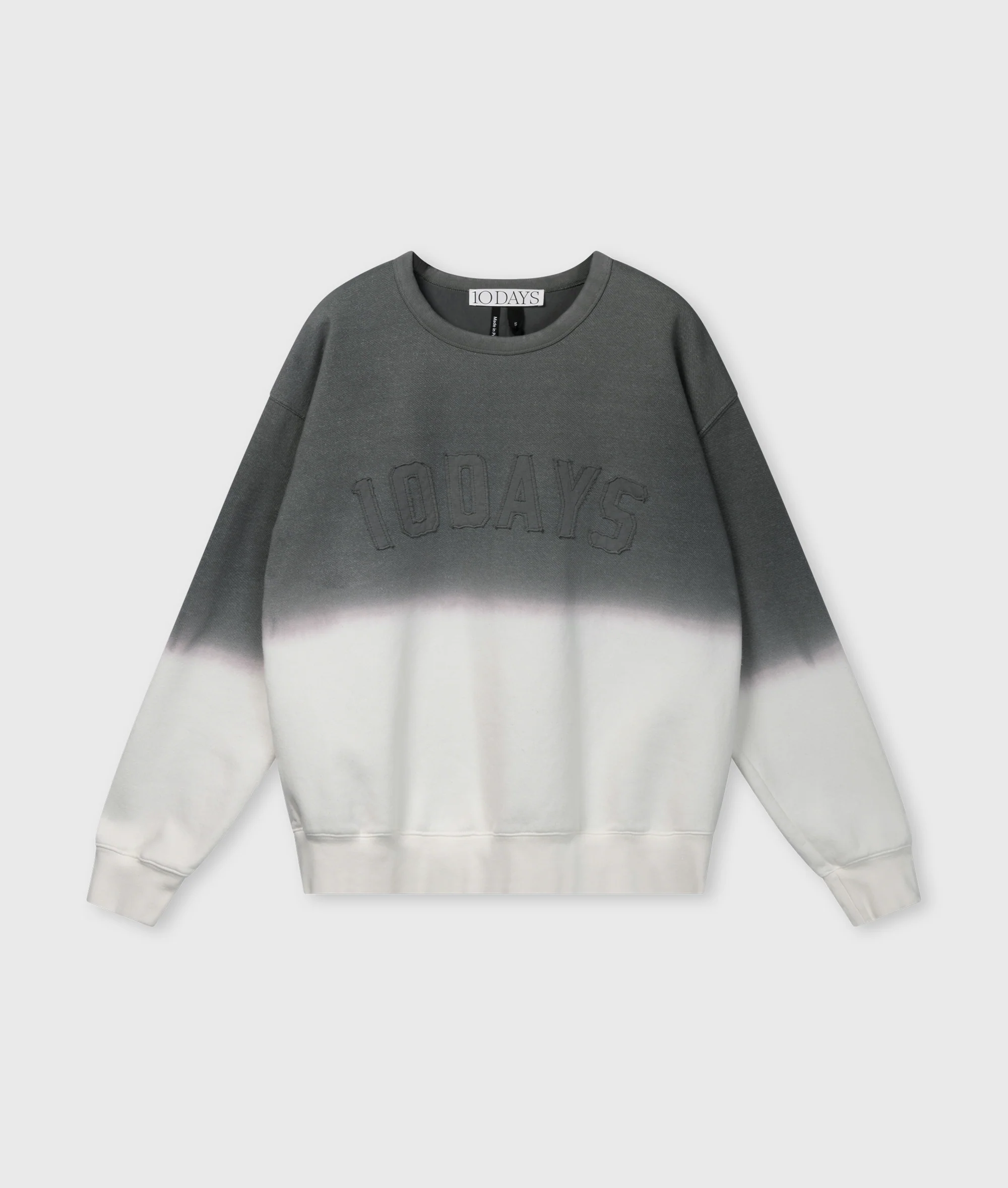 statement sweater dip dye | mid grey - Image 6