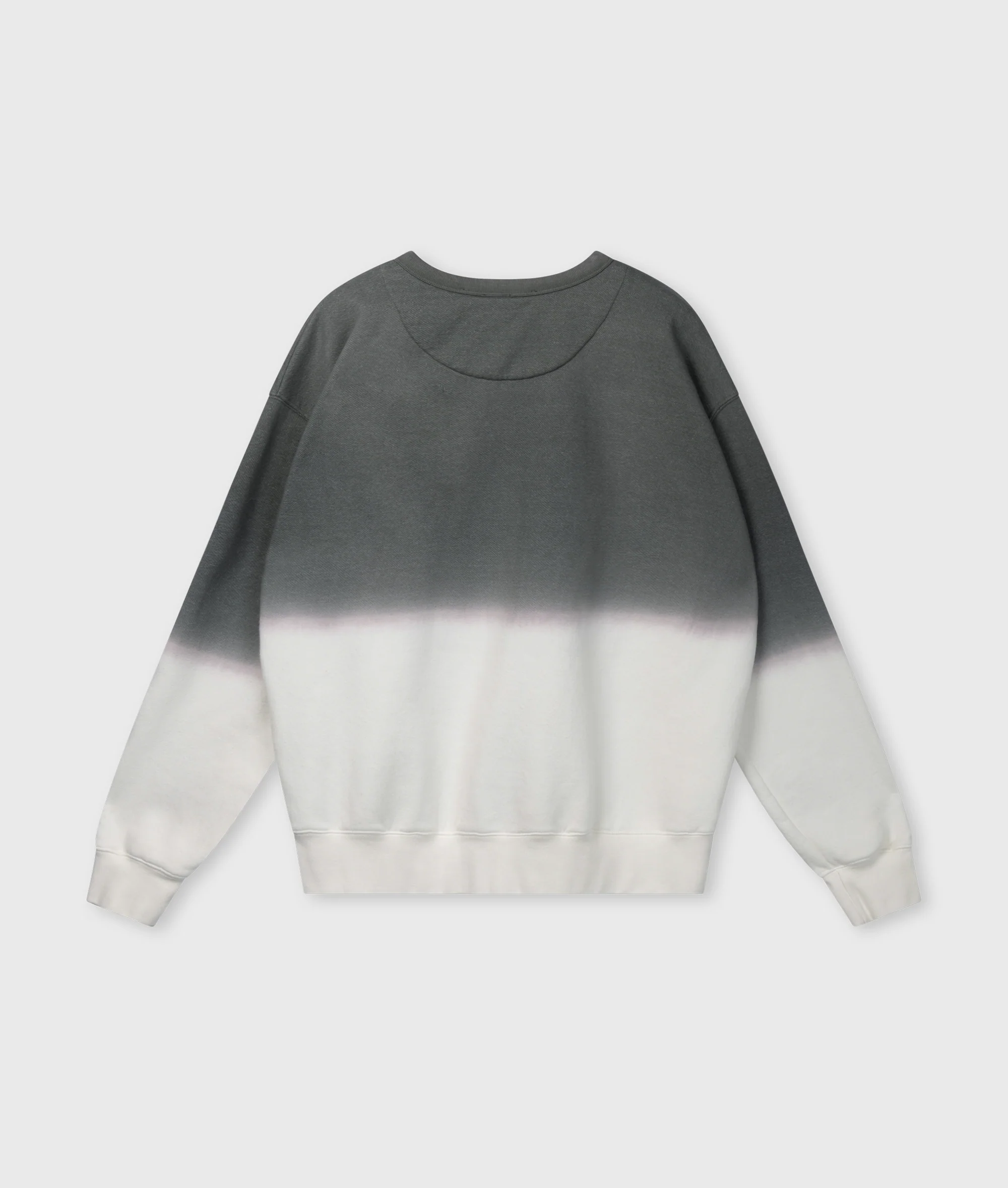 statement sweater dip dye | mid grey - Image 7