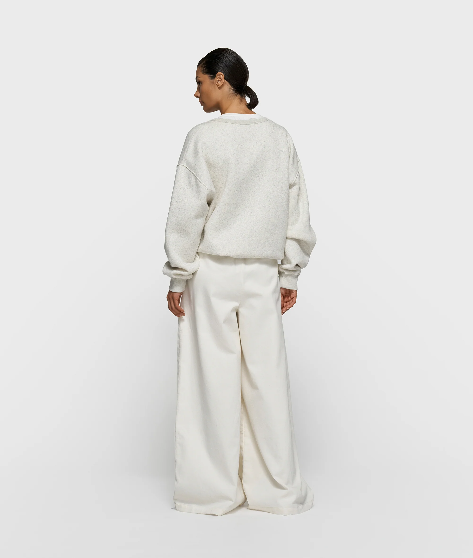 statement sweater | soft white melee - Image 4