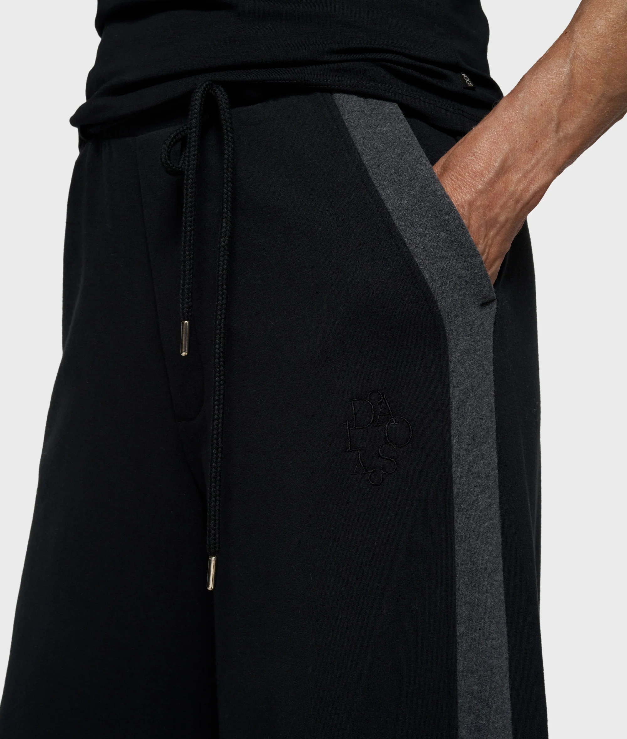 super wide leg jogger | black - Image 4