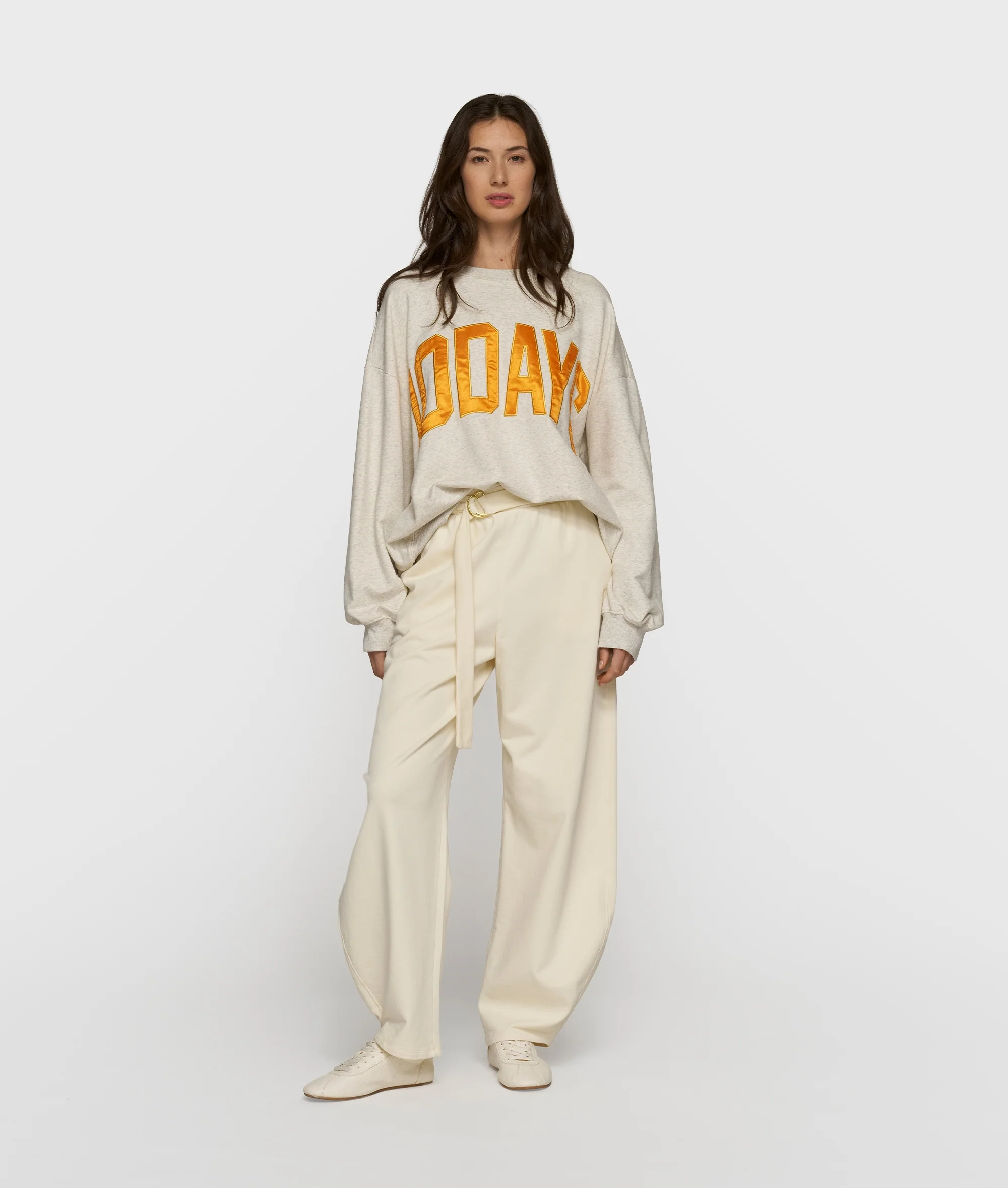 sweater 10DAYS | soft white melee - Image 3