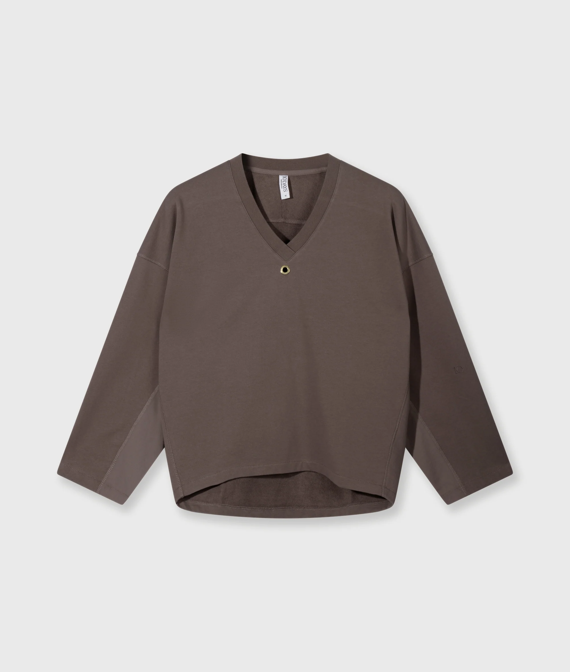 sweater v-neck fleece | moonrock - Image 6