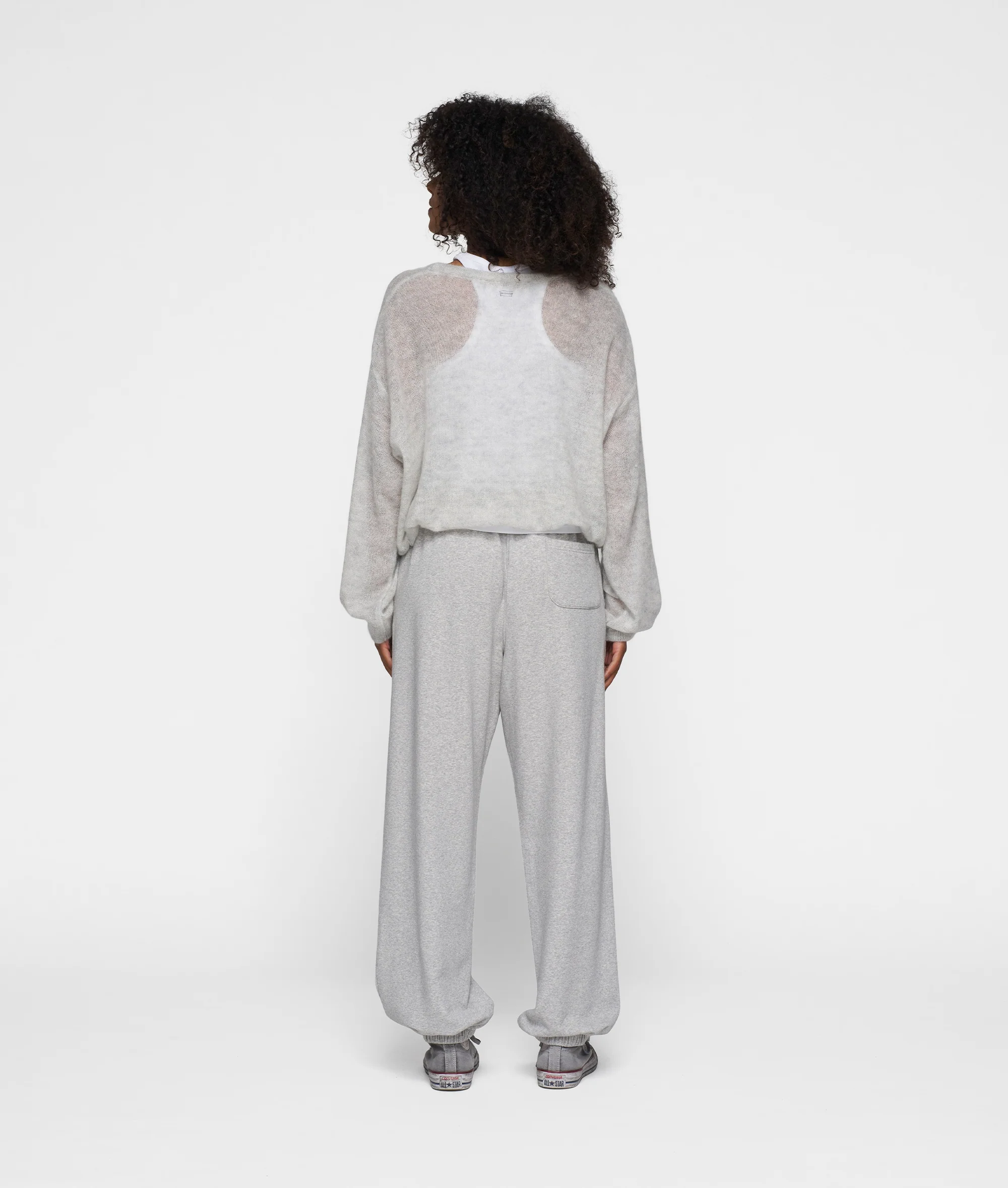 THE BAR JOGGER FLEECE | light grey melee - Image 3