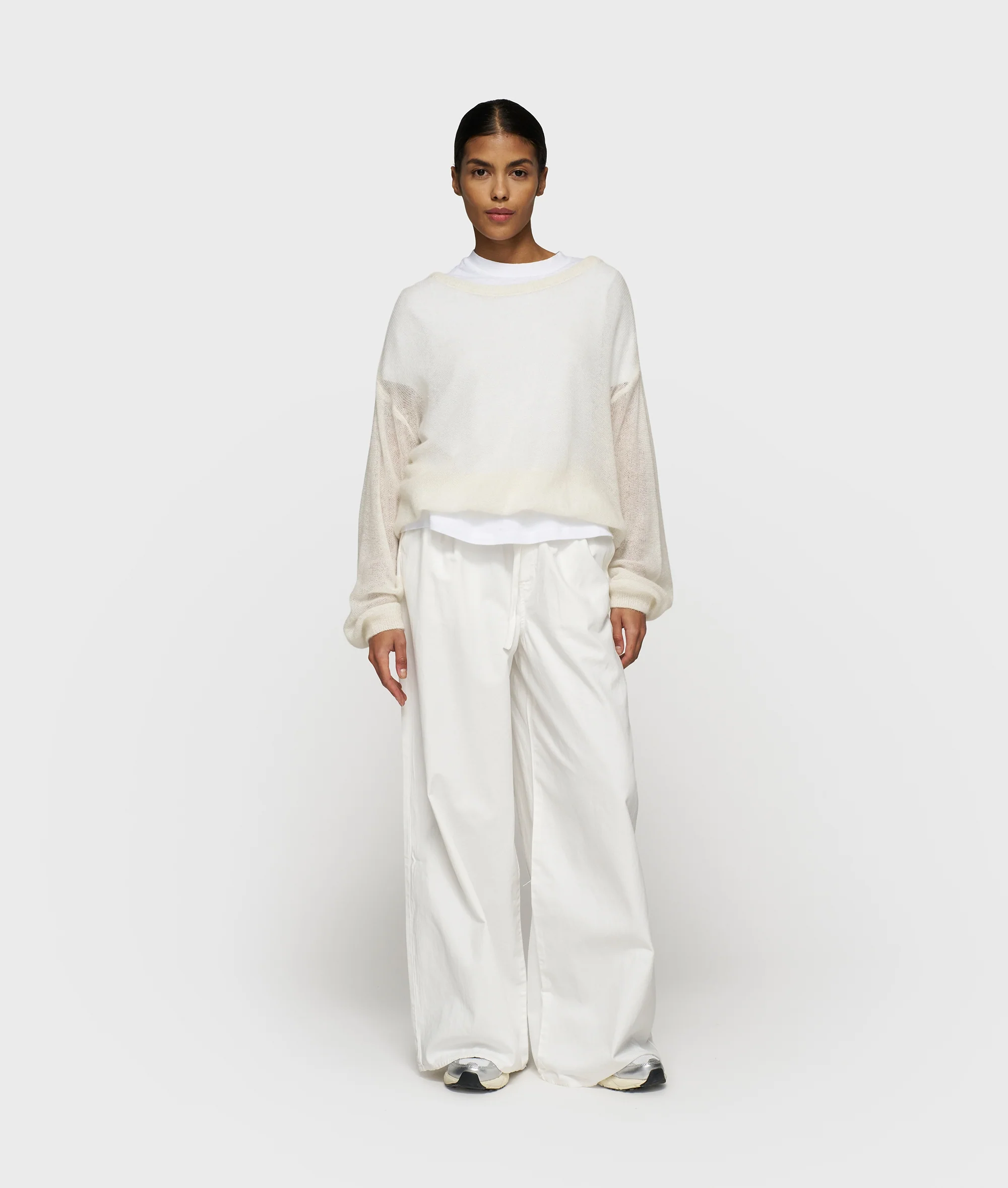 THE KNIT SWEATER | ecru - Image 3