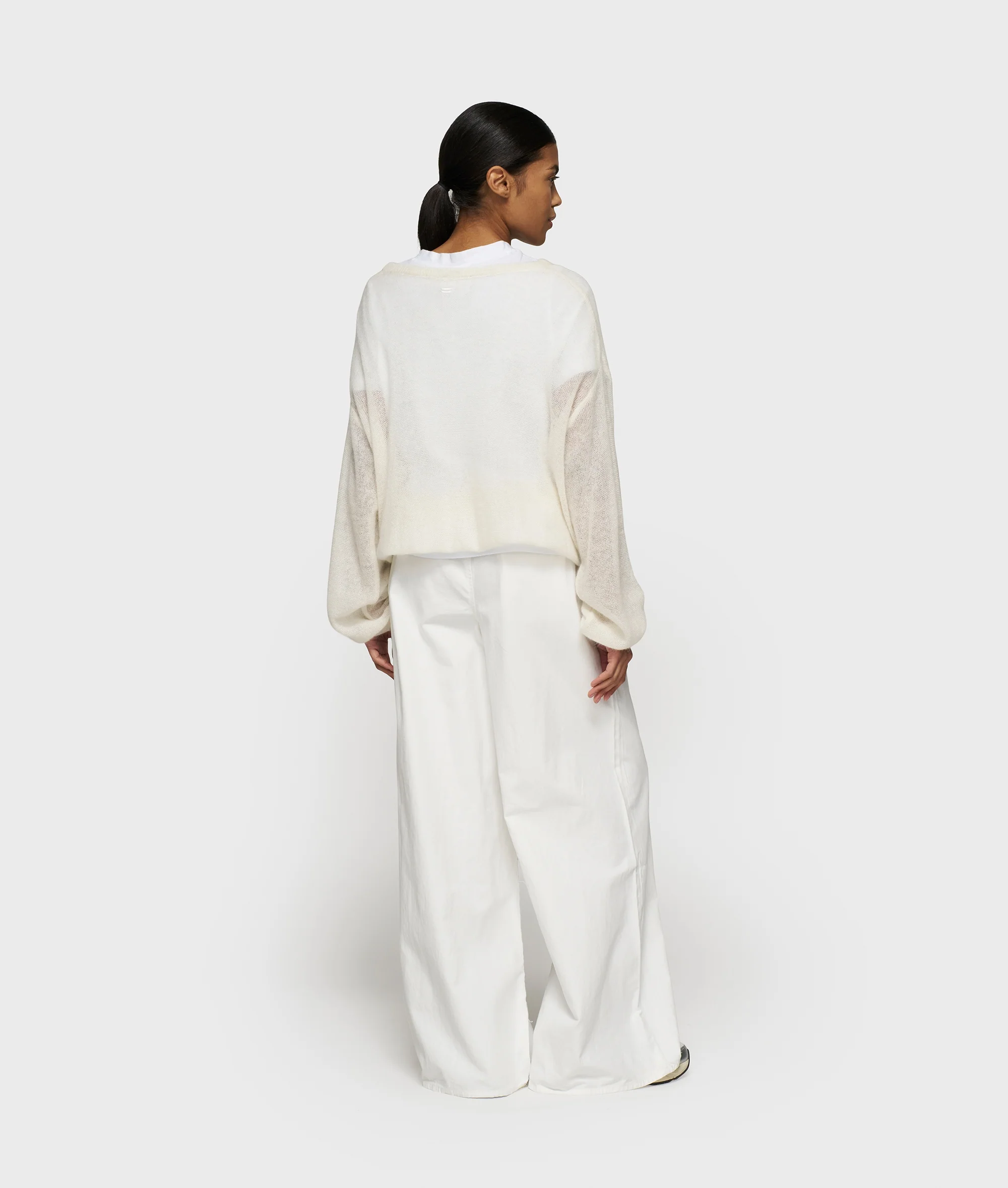 THE KNIT SWEATER | ecru - Image 4