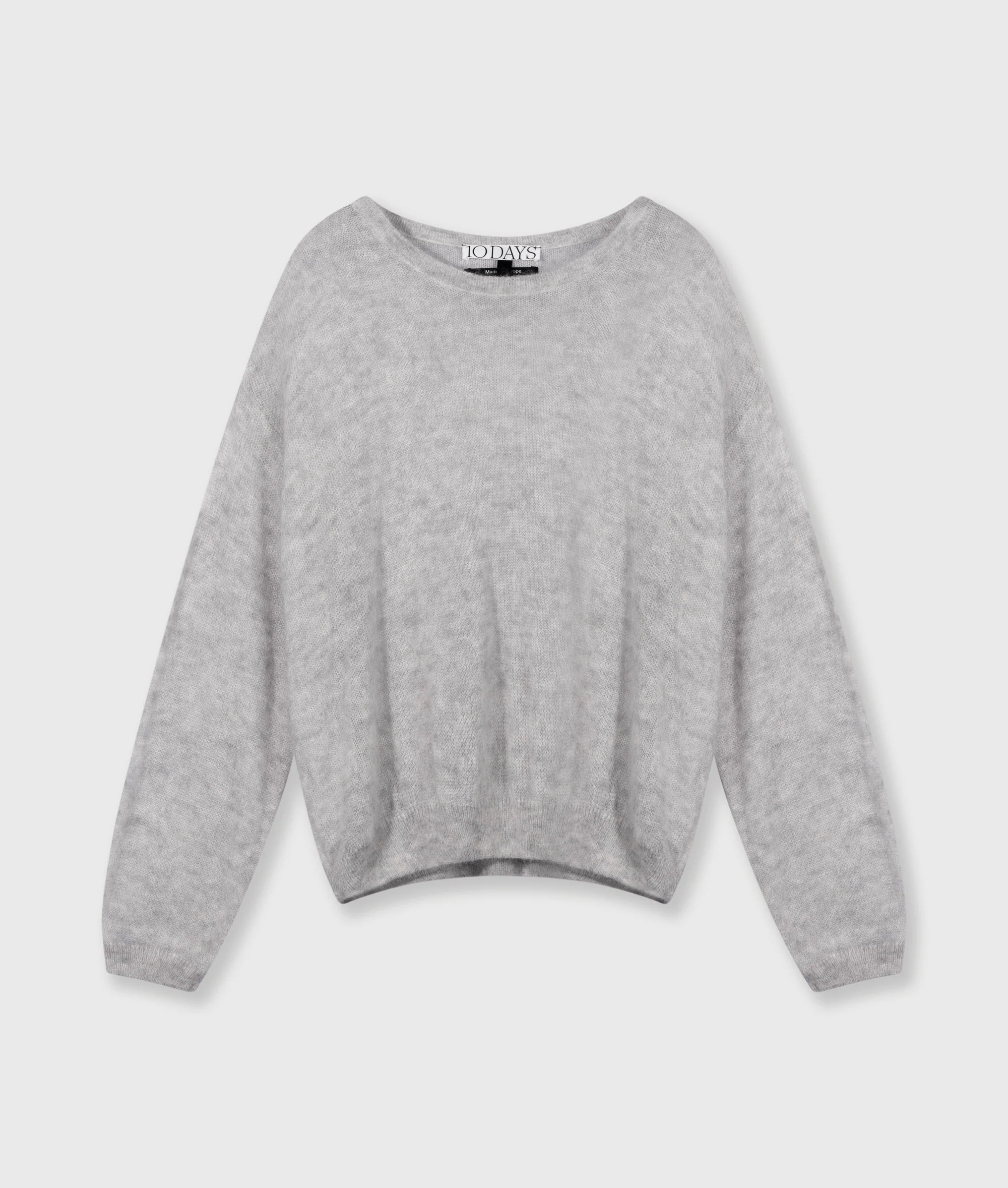 THE KNIT SWEATER | light grey melee - Image 6