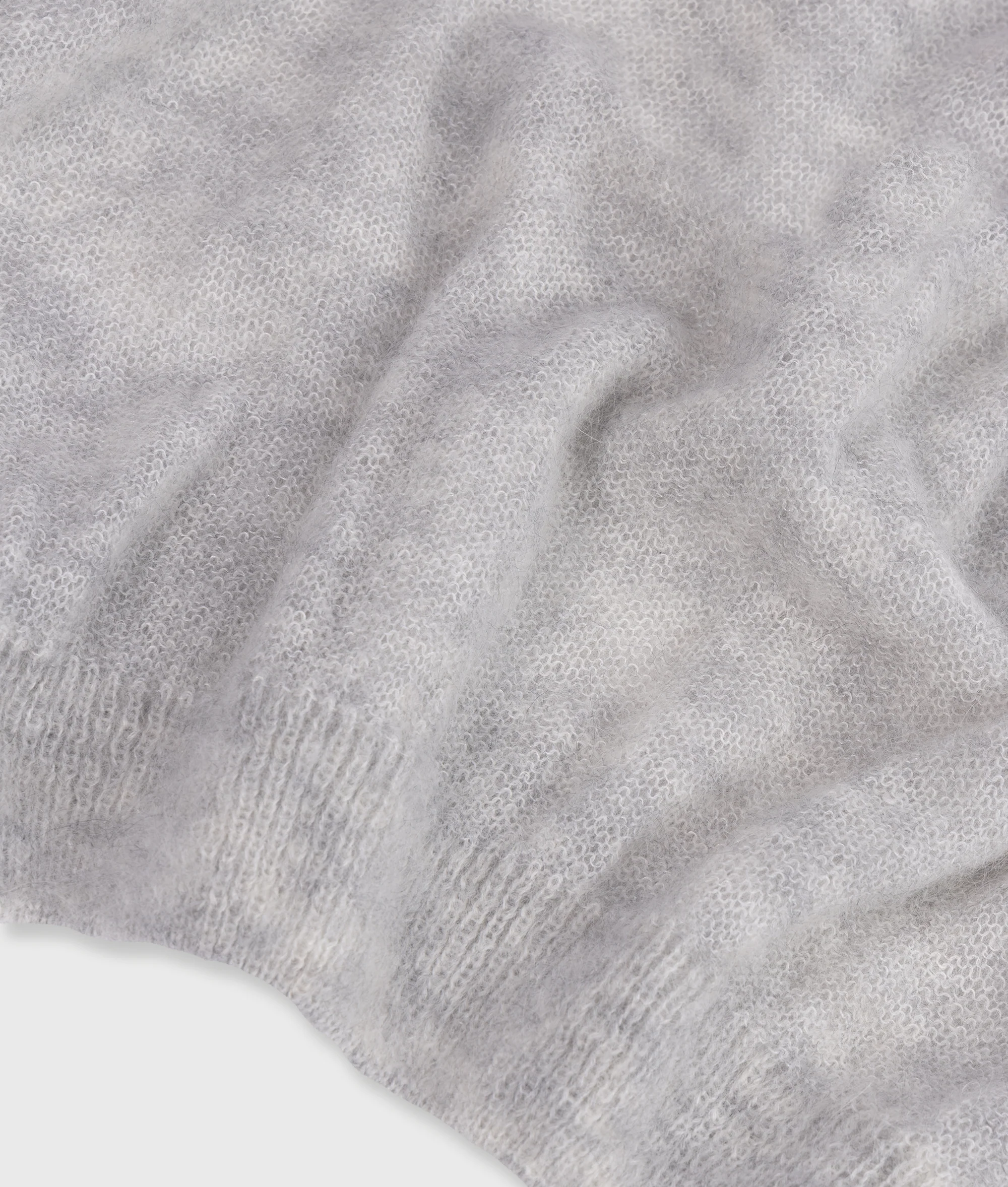 THE KNIT SWEATER | light grey melee - Image 8