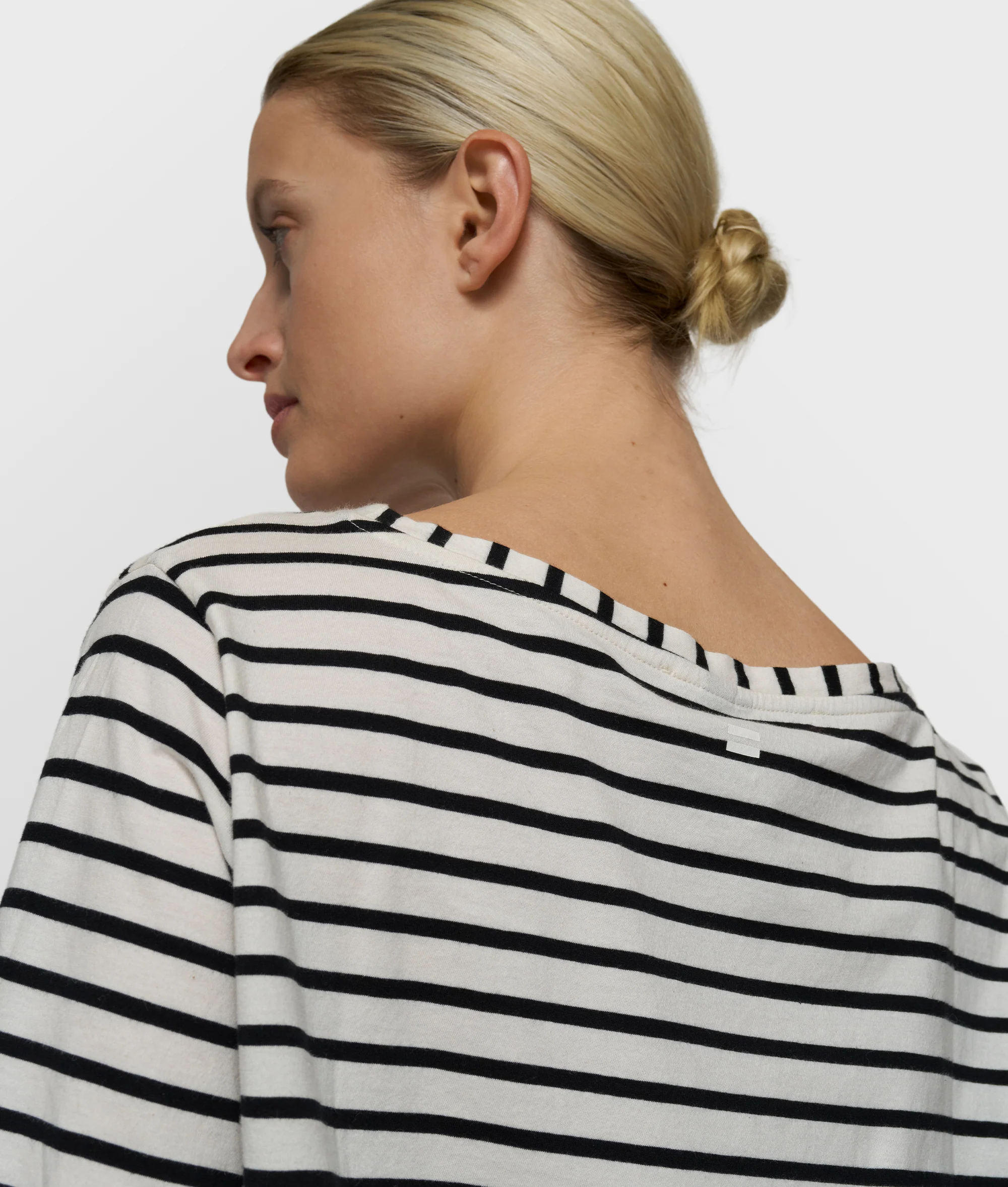 THE LONG SLEEVE TEE STRIPES | white/black - Image 5
