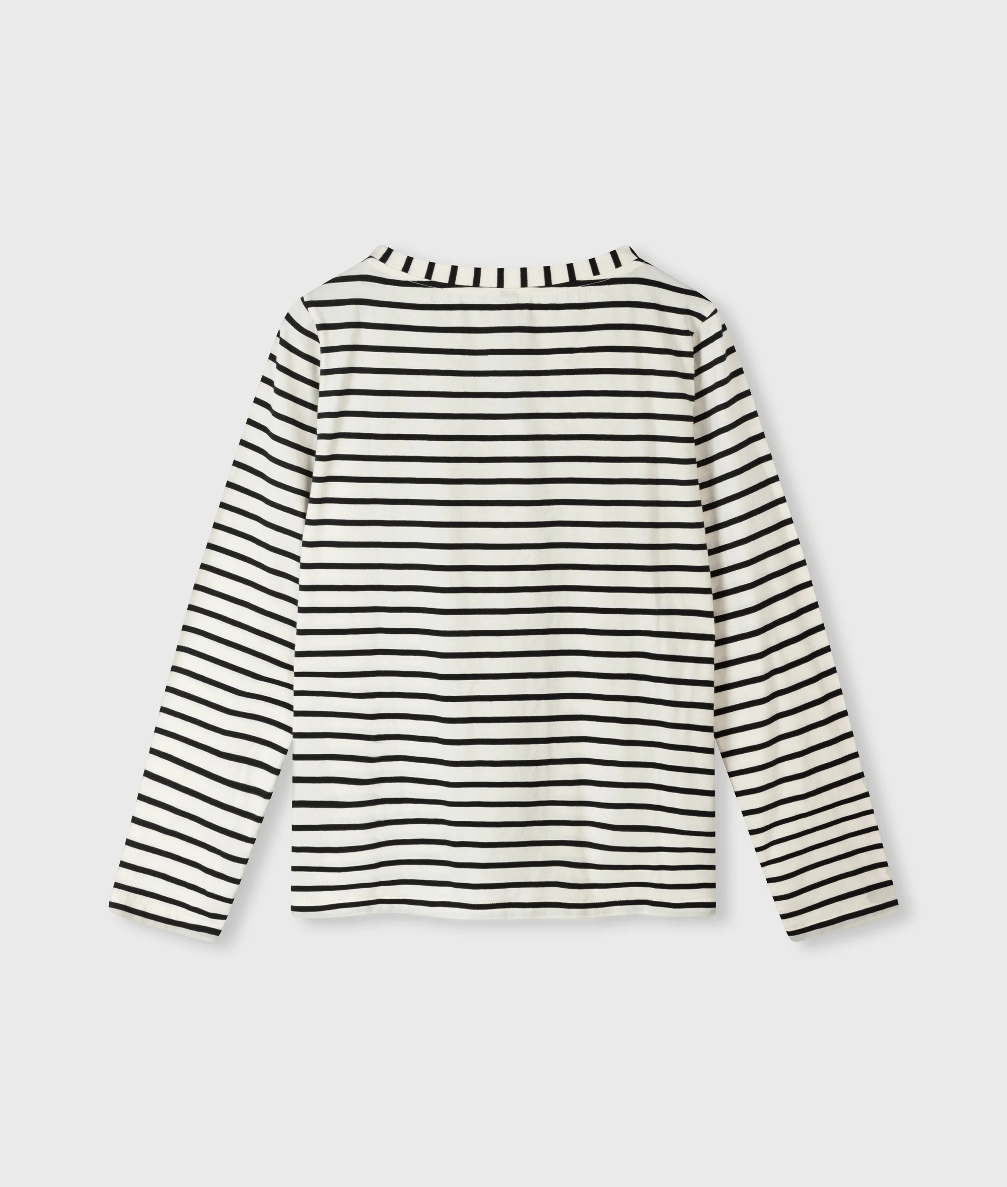 THE LONG SLEEVE TEE STRIPES | white/black - Image 7