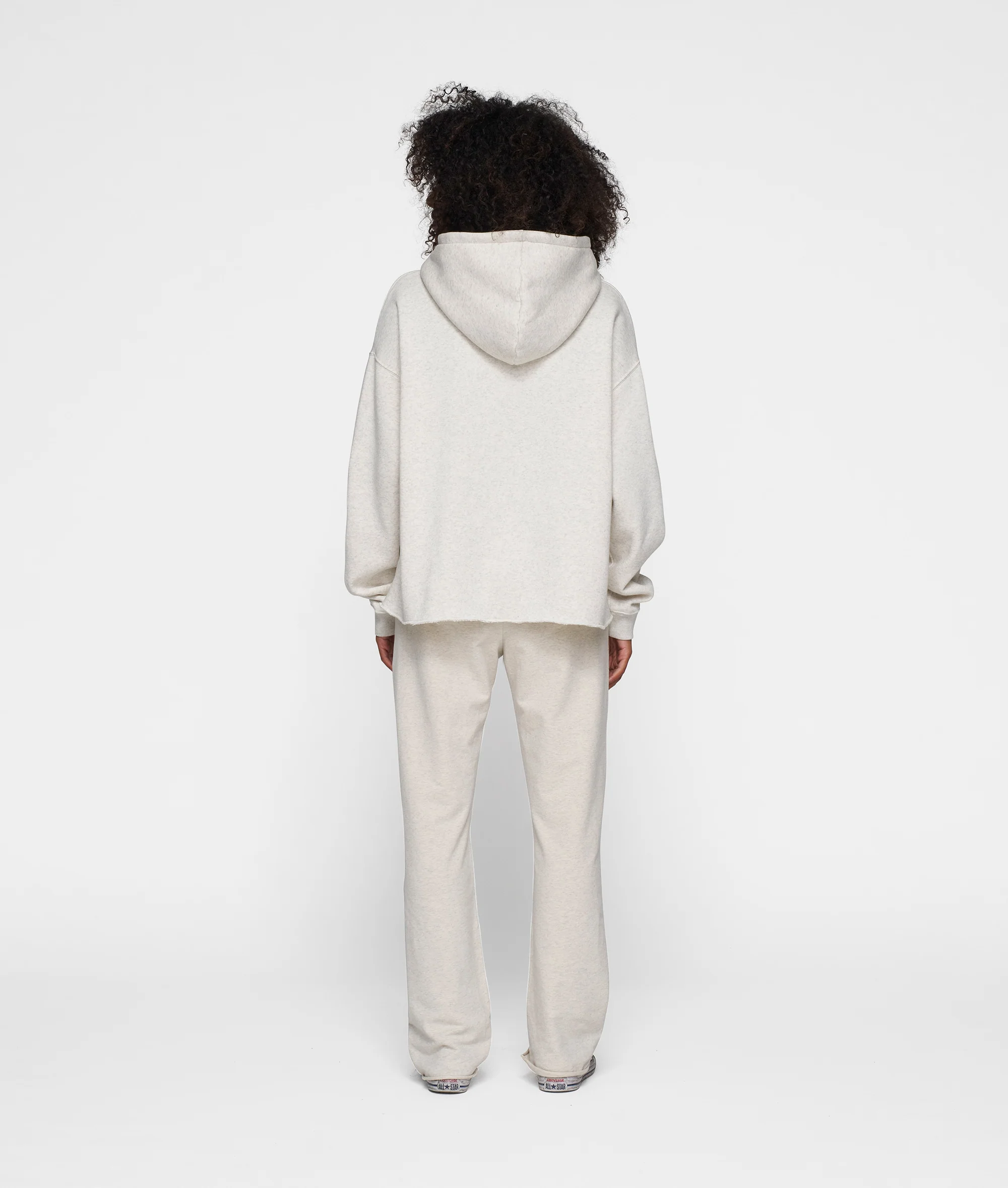 THE STATEMENT LOGO HOODIE | soft white melee - Image 3