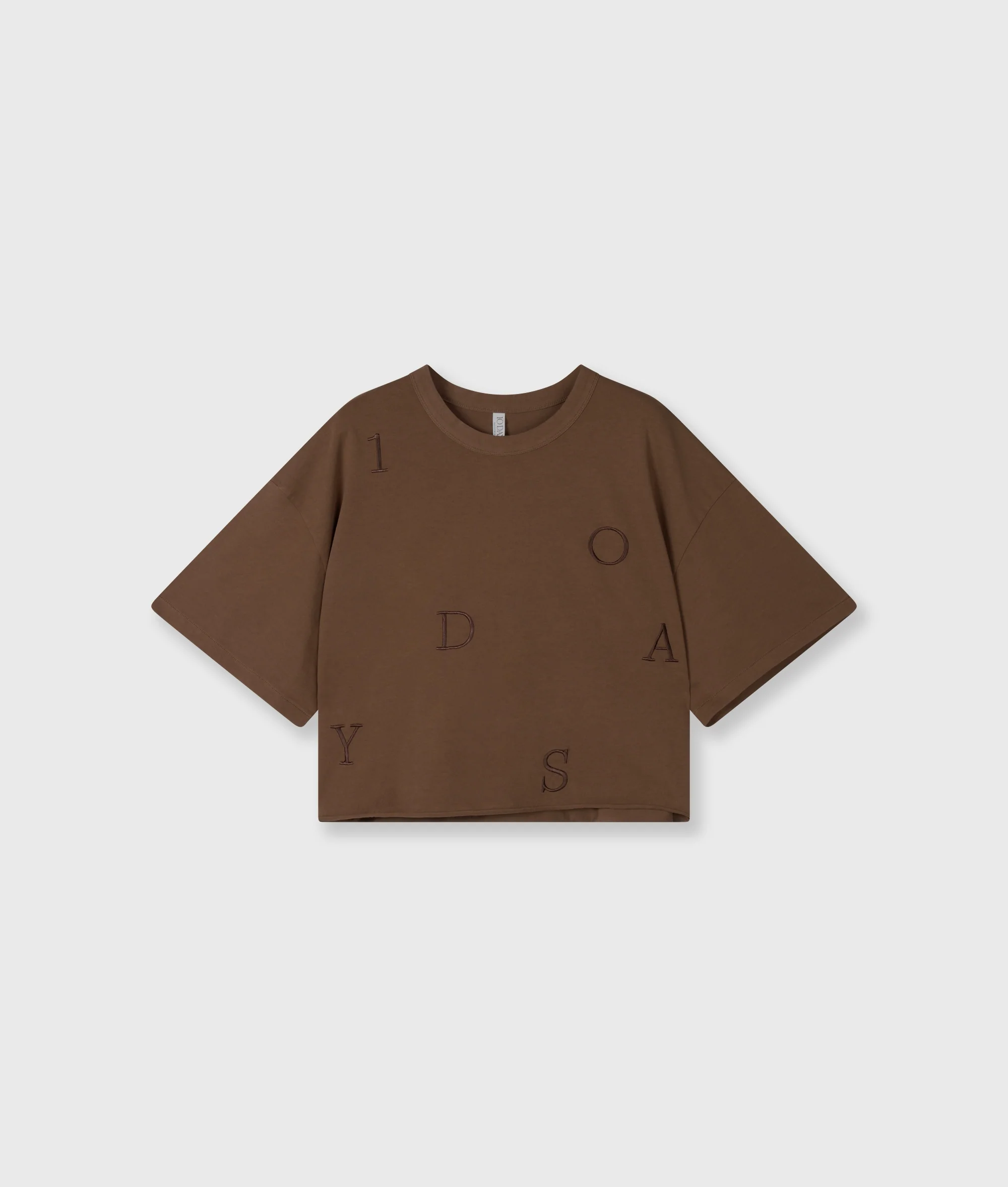 thick cotton tee 10DAYS | dark truffle - Image 5
