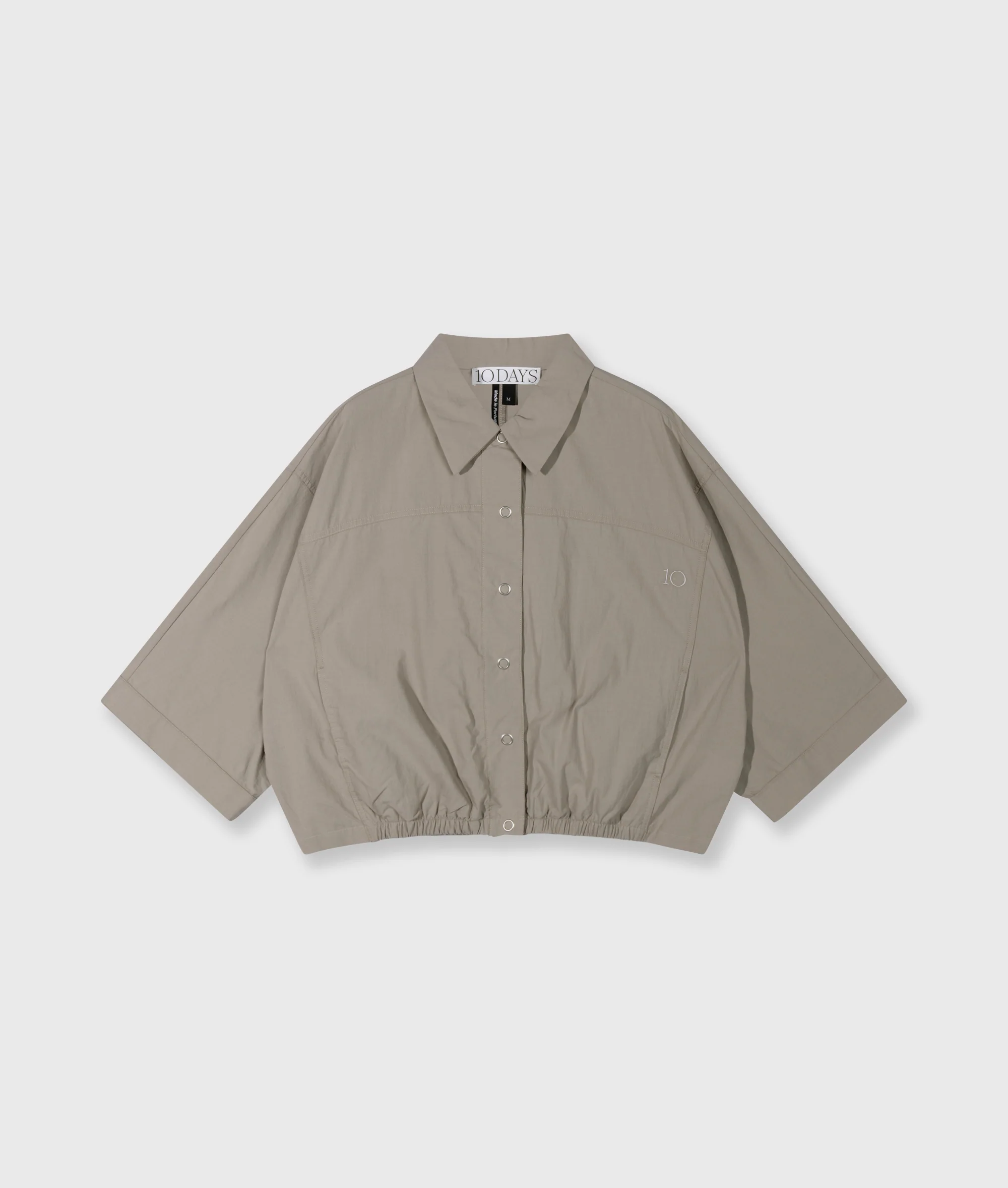 wide crinkle jacket | fog - Image 5