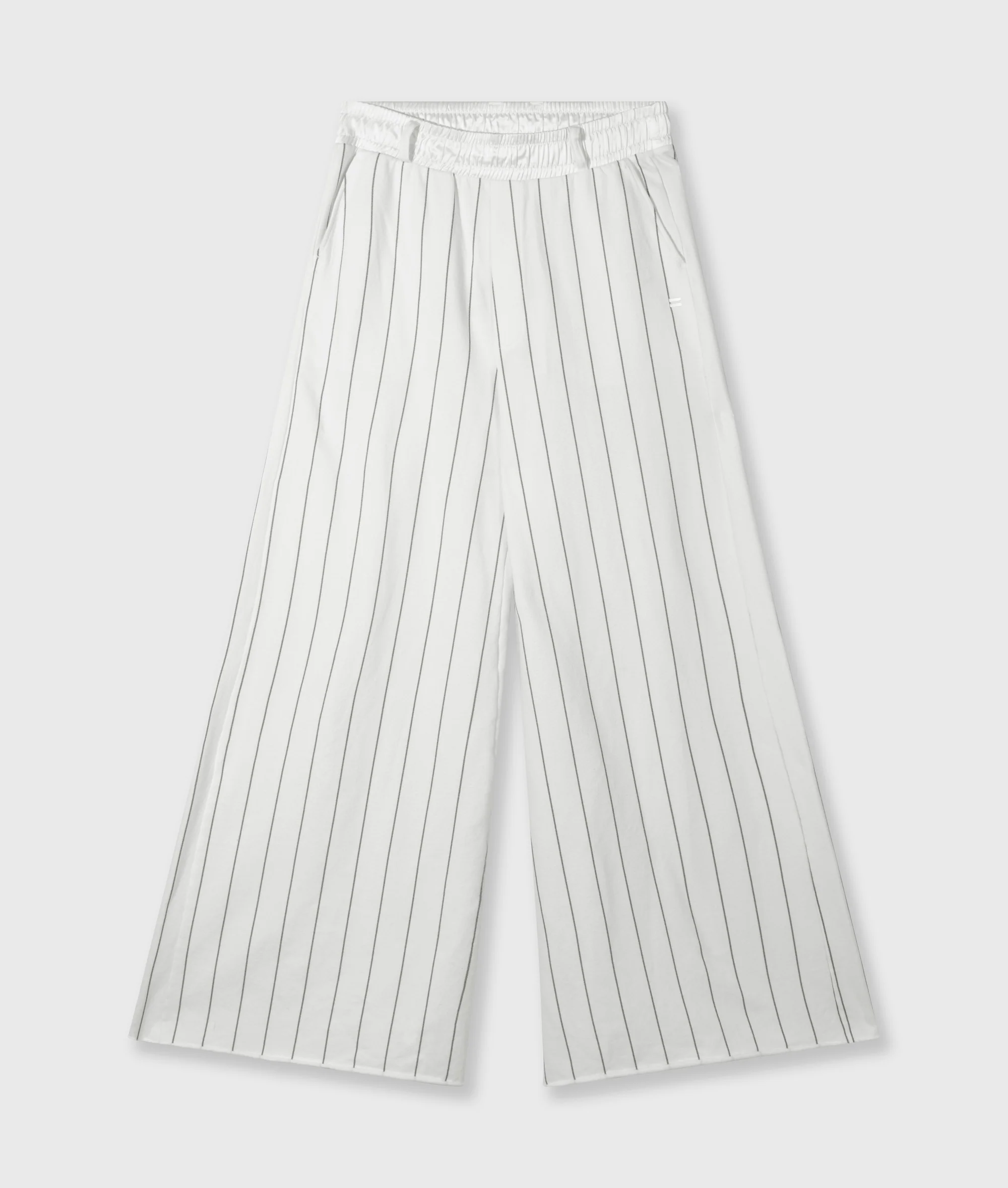 wide jogger pinstripe | ecru - Image 5