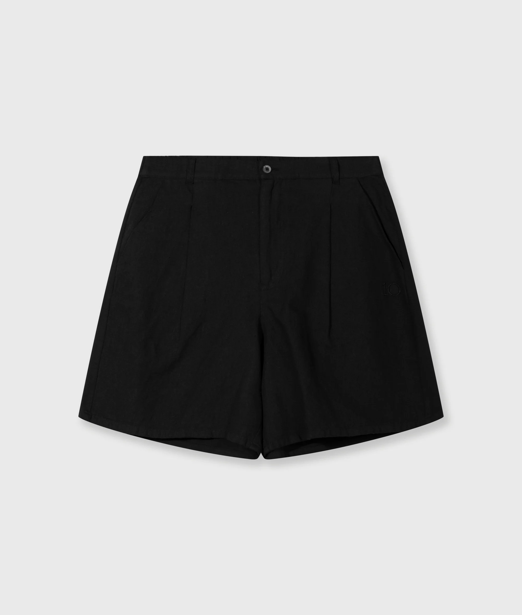 wide shorts linen | black - Image 6